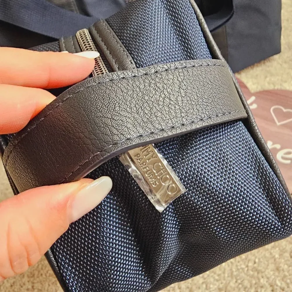 Jimmy Choo travel bag + Toiletry bag gym, Weekender blue